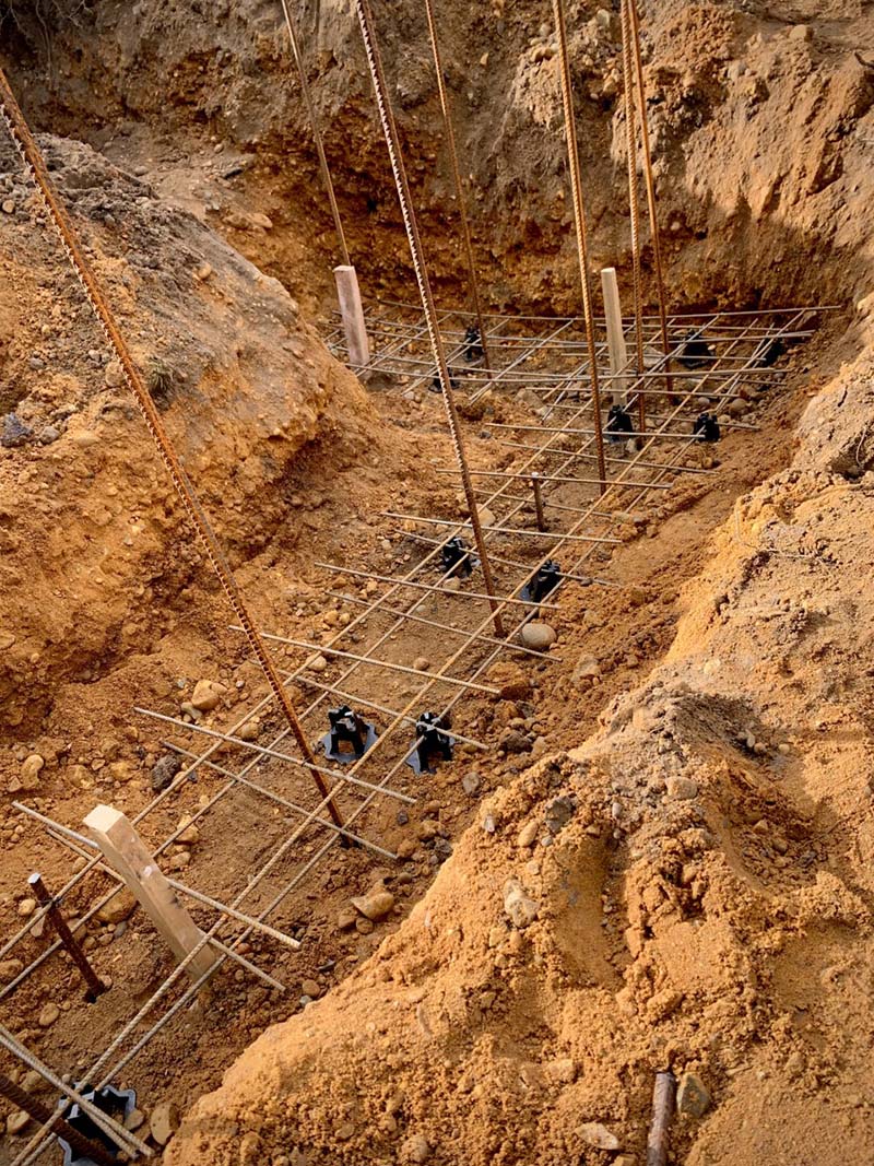 foundations being dug for a new build property in Norfolk