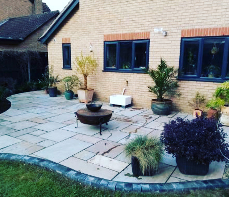 A bespoke garden patio for a Suffolk property